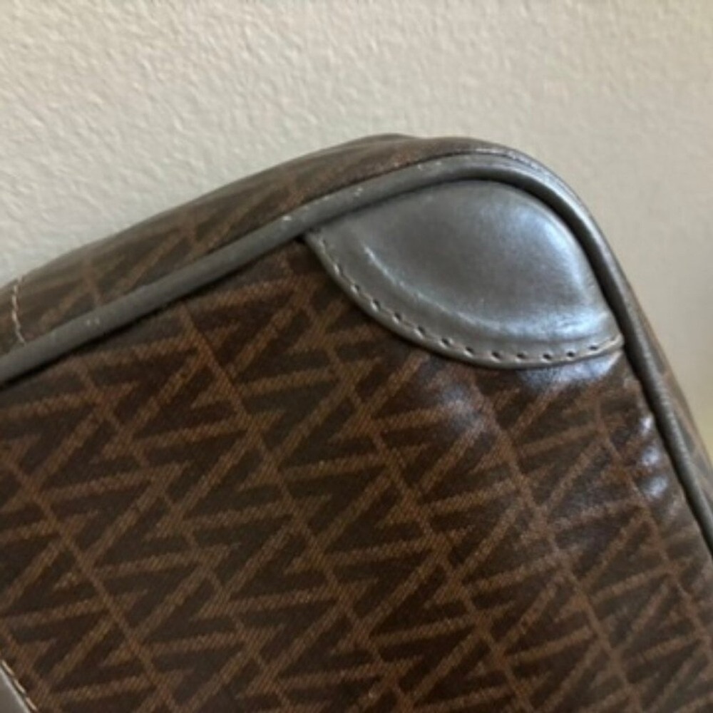 Mario Valentino‎ Clutch Bag Brown PVC - Picture 4 of 16